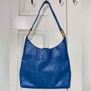 Blue Textured INC Handbag Purse